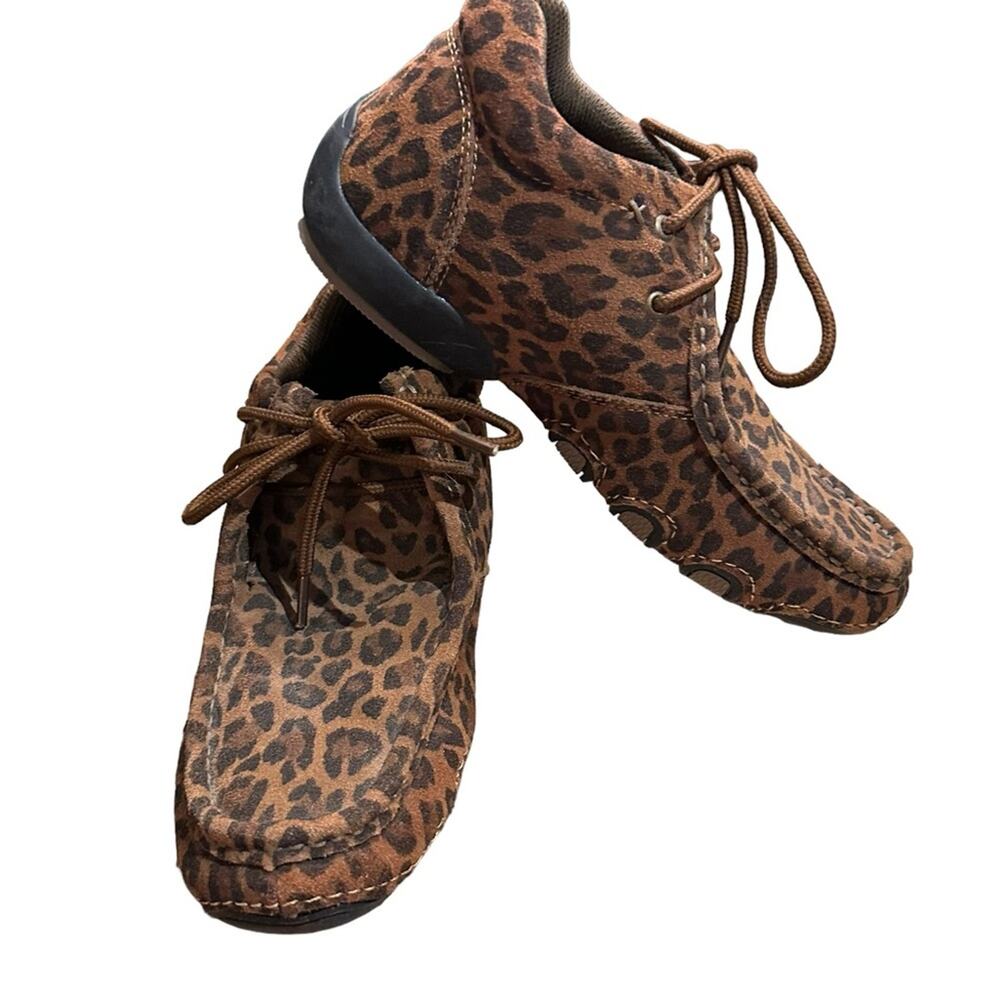 Roper Brown and Black Suede Western Booties in a Women’s 6.5